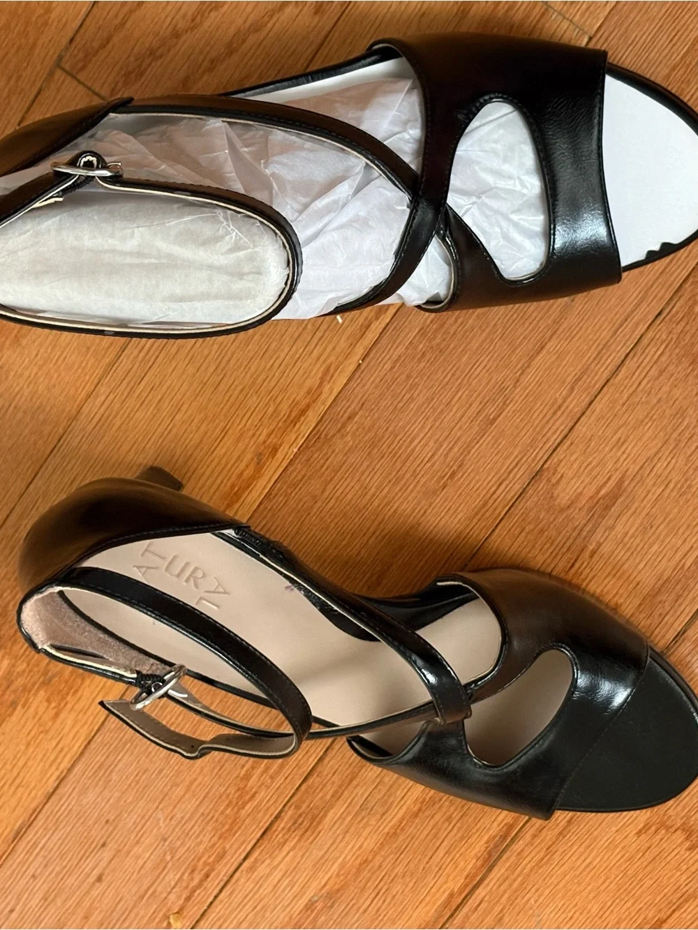 Naturalizer Alicia Black Platform Sandals